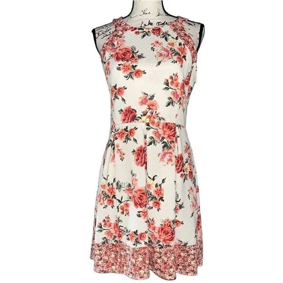 Rewind floral peach dress large - Picture 1 of 5